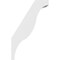 Ekena Millwork 6-in. W x 20-in. D x 32-in. H Funston Architectural Grade PVC Knee Brace BRCP06X20X32FST - alternate 2